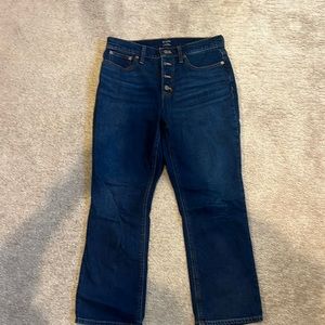 JCrew Mid rise flare crop.